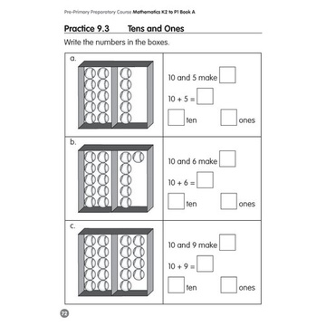 Mathematics Workbook for Pre Primary - buku lks latihan matematika TK SD