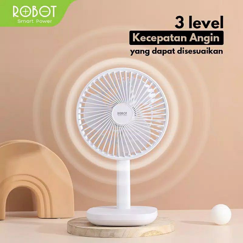 Robot RT-BF12 Oscillating USB Desk Fan 4000mAh