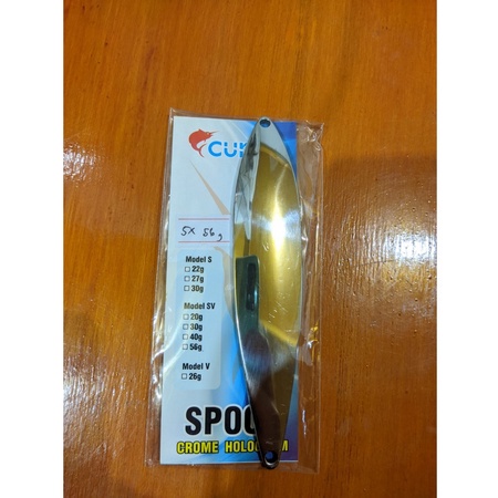 Lure Spoon SX Chrome Stainless Curve