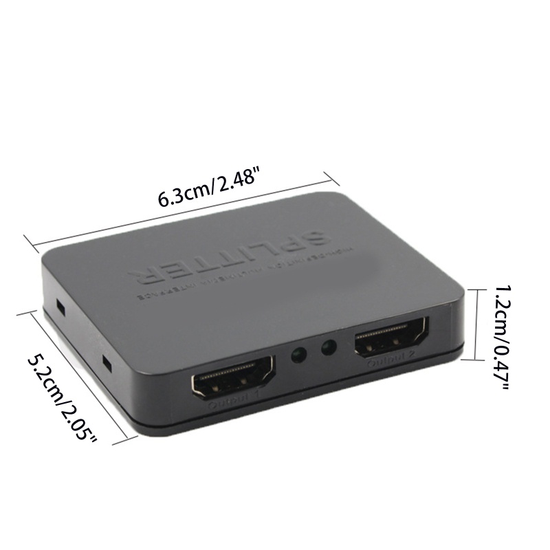 Vivi 4K HDMI-compatible Splitter Full 60hz Video 1 in 2 Out Switch Adapter