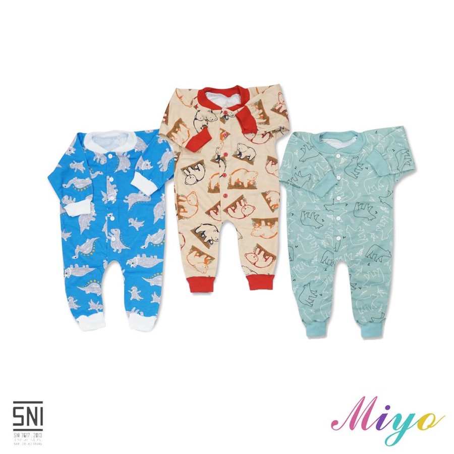 MIYO JUMPER LENGAN PANJANG RIB PRINT / JUMPER BAYI