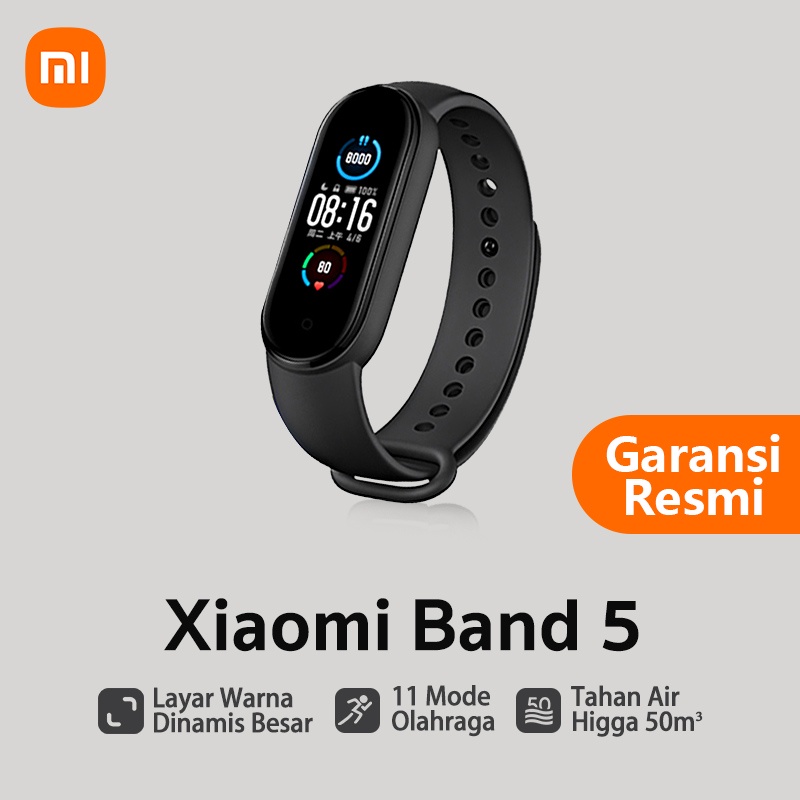 Jual Xiaomi Mi Band 5 Smart Watch Amoled Miband 5 Xiaomi Miband5 Mi Watch  Global Version Indonesia|Shopee Indonesia