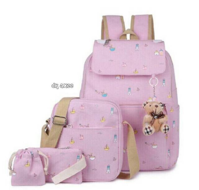 Tas ransel sekolah 3in1 cat abc/tas murah