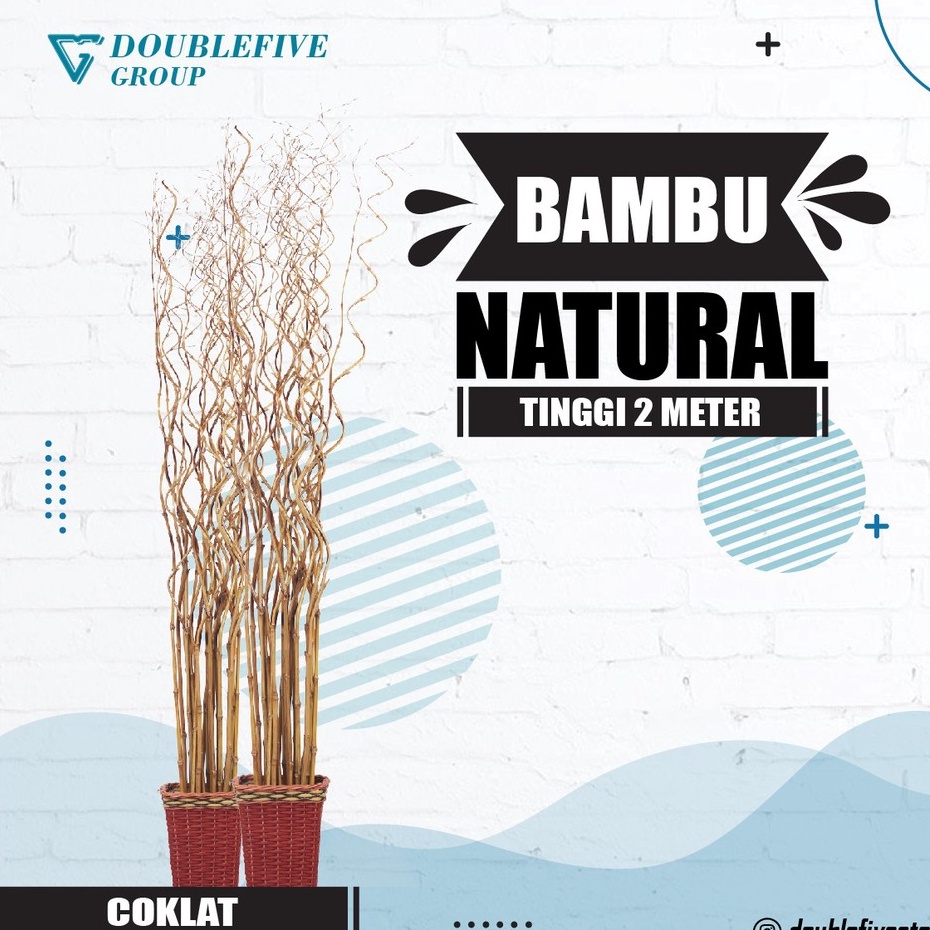 SATU BATANG Kerajinan Bambu Ulir Polos