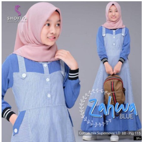 STOK LIMITED ABAYA ASHAFA FIT TO XL BAJU TERBARU ABAYA PUTIH GAMIS IBU SYARI ORI - Hitam