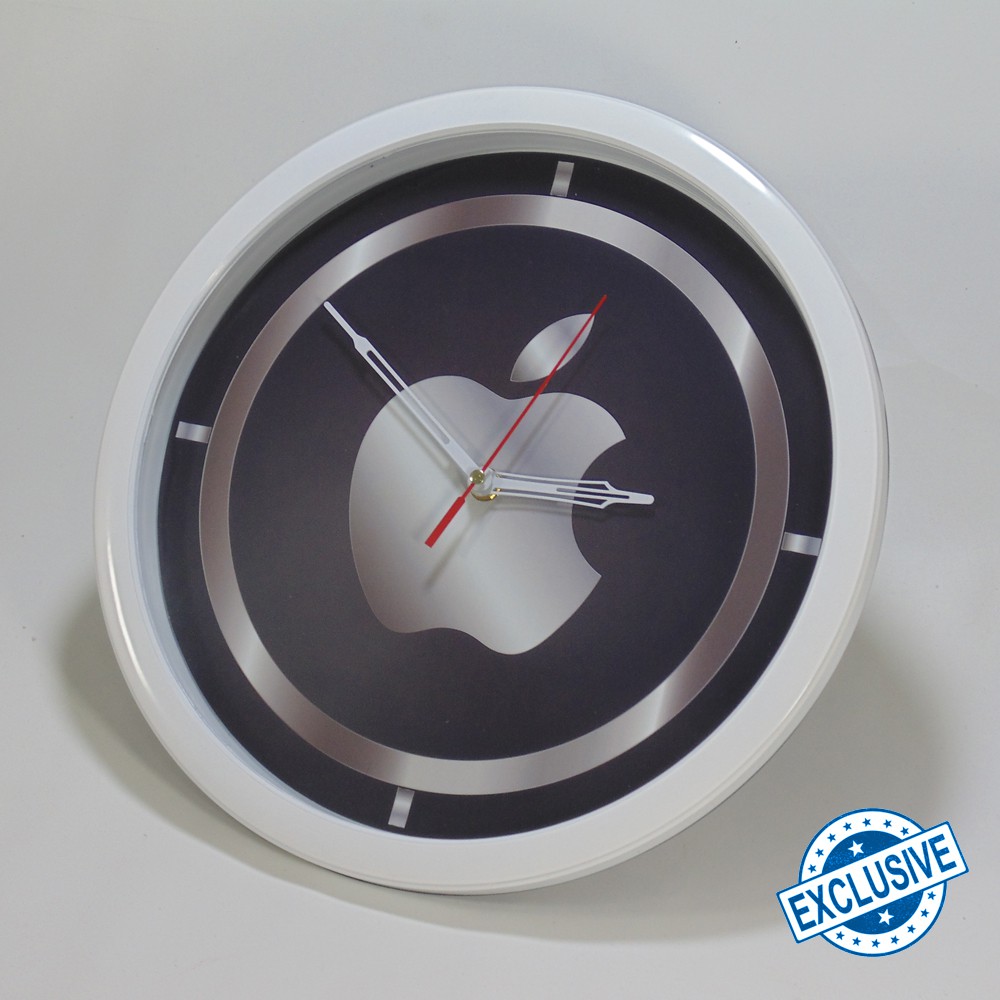 (ISTIMEWA BOSSQUE) JAM DINDING CUSTOM APPLE