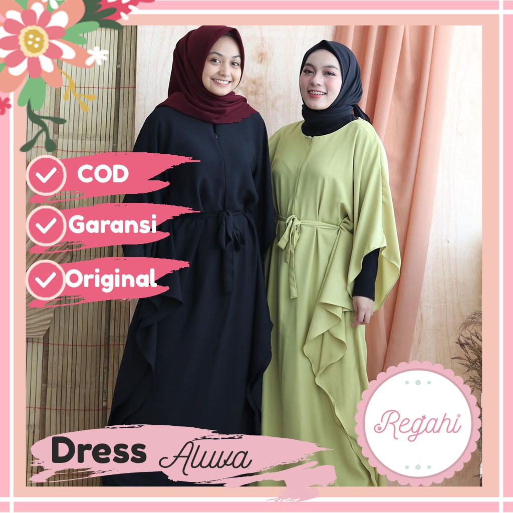 [COD] ALU Gamis polos Gamis busui Gamis syari asdf Gamis model terbaru 2020 Kaftan wanita