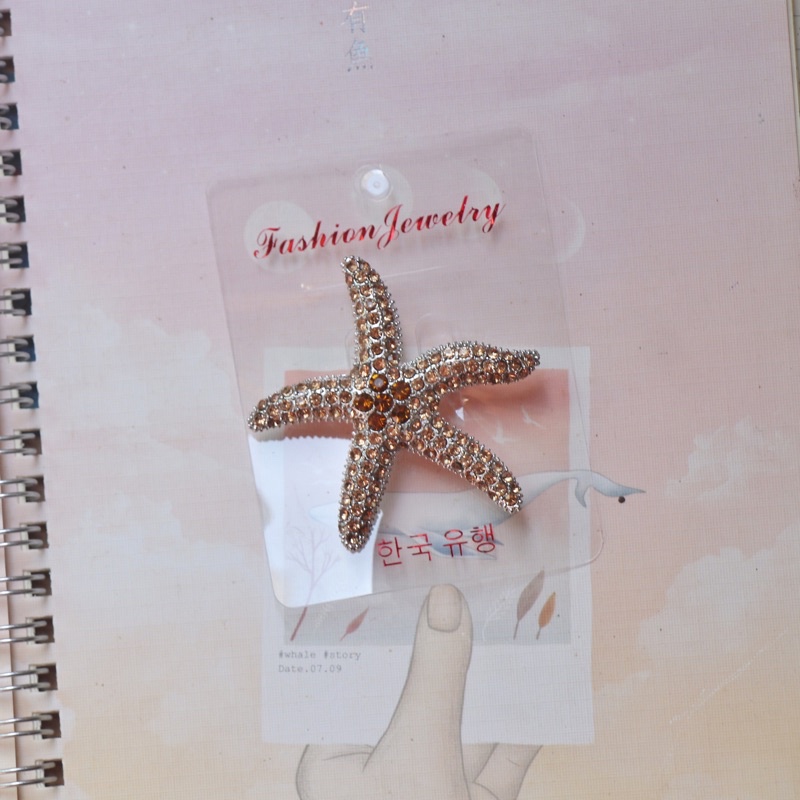 Bros Bintang Laut Bros Kode SKW 7 Bros Kebaya Bros Jilbab Bros Dada Bros Kutubaru Bros Hijab Brooch-Silver-brown