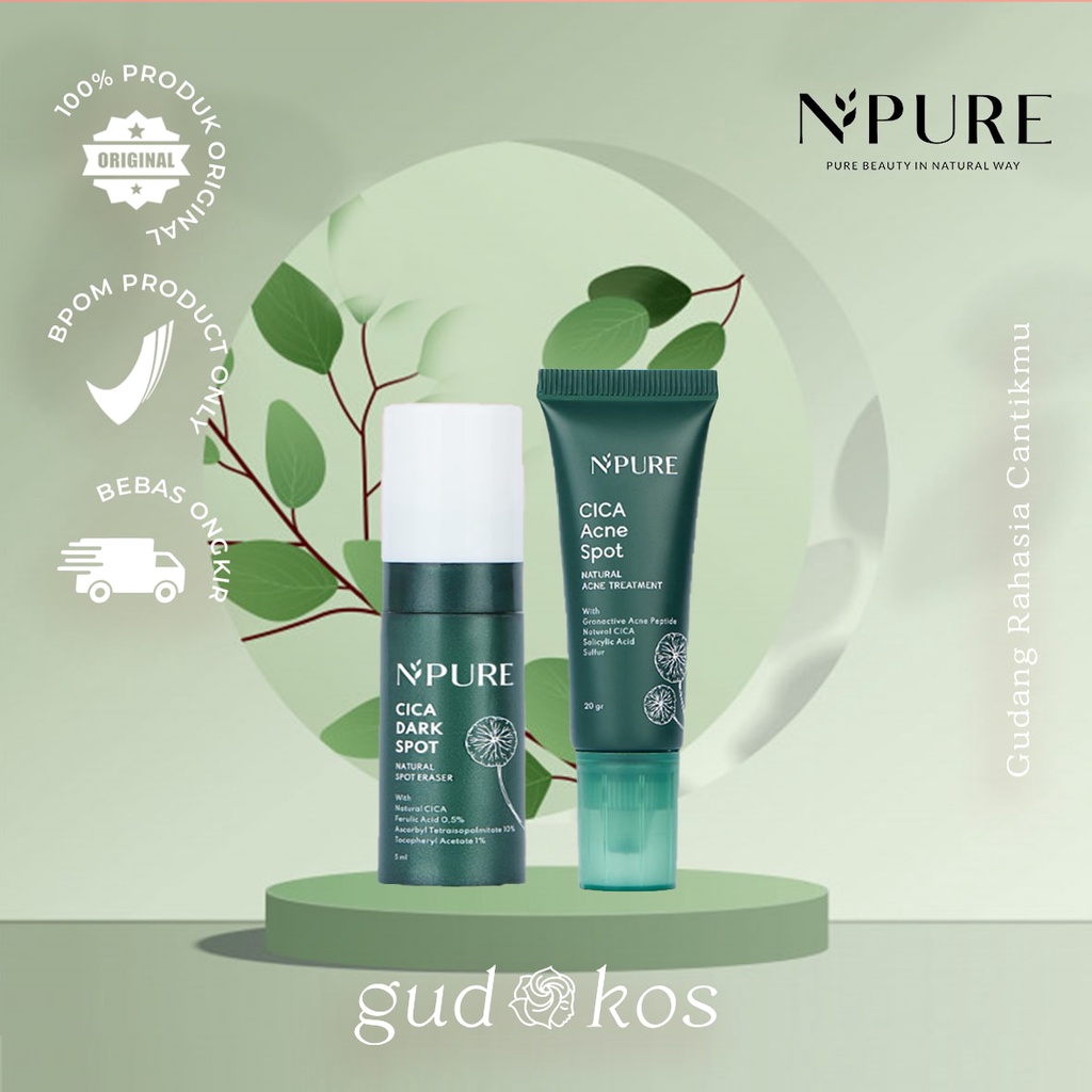 [NEW] NPURE Cica Acne &amp; Dark Spot Treatment - Cream Wajah Berjerawat &amp; Flek