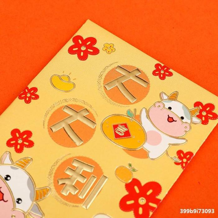 

2007A Angpao Imlek Pendek Kerbau Emas 2021 Angpao Pendek Murah Grosir