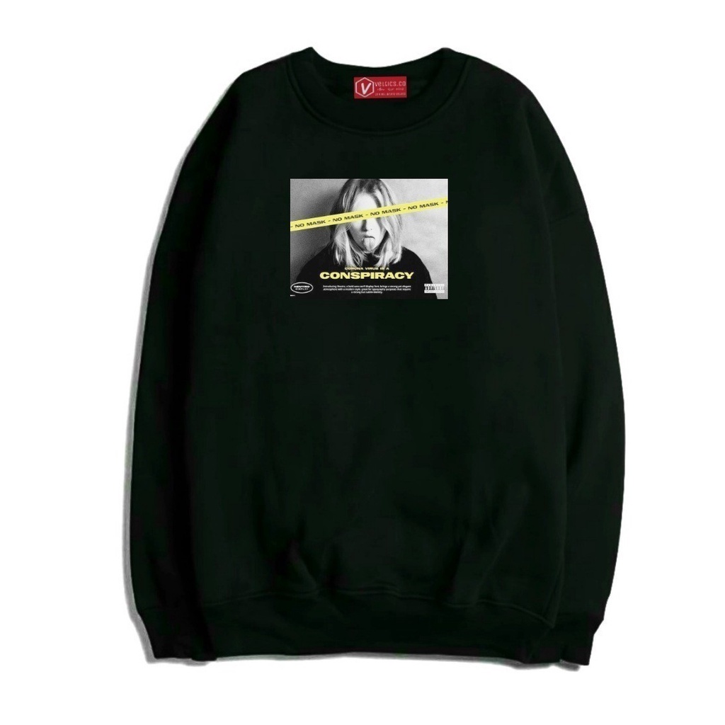 Crewneck Veltic Pria Distro Keren Hitam Suwiter Premium Pria Wanita