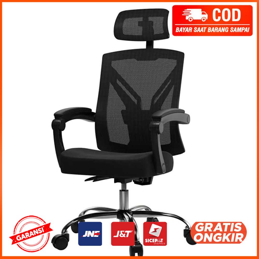 Kursi Kantor Mesh Office Chair Lumbar Support - HDNY115BG-CB