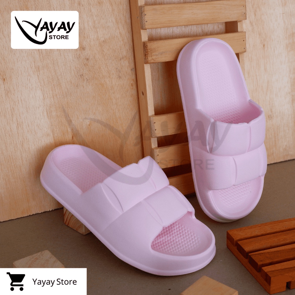 Sandal Slop Korean Wanita full Eva Anti air, anti licin, anti slip ringan dan tebal New Model