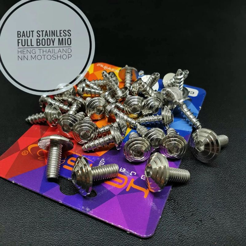 probolt stainless full baut body mio sporty original thailand