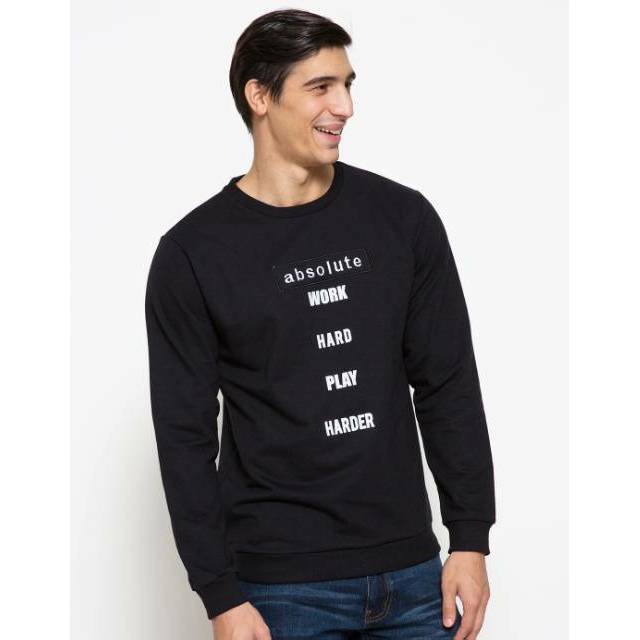 Details Sweater Jumper Hitam