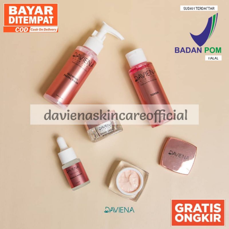 DAVIENA SKINCARE PAKET GLOWING SERIES | OFFICIAL STORE | Shopee Indonesia