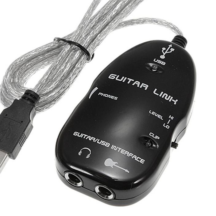 Guitar Link USB Interface Penghubung Komputer Android XP Soumd Card Effector