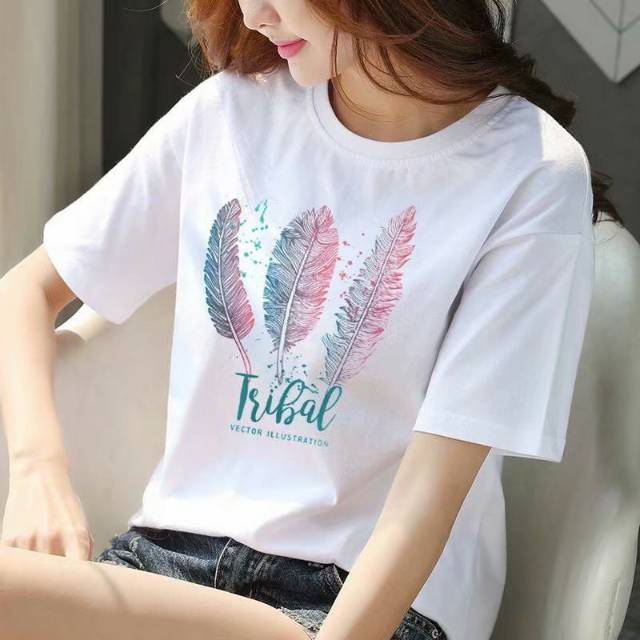  KAOS  WANITA  TRIBAL LEAF Shopee  Indonesia