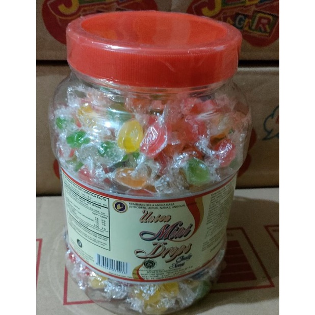 

permen mini drop isi kurang lebih 420 butir .