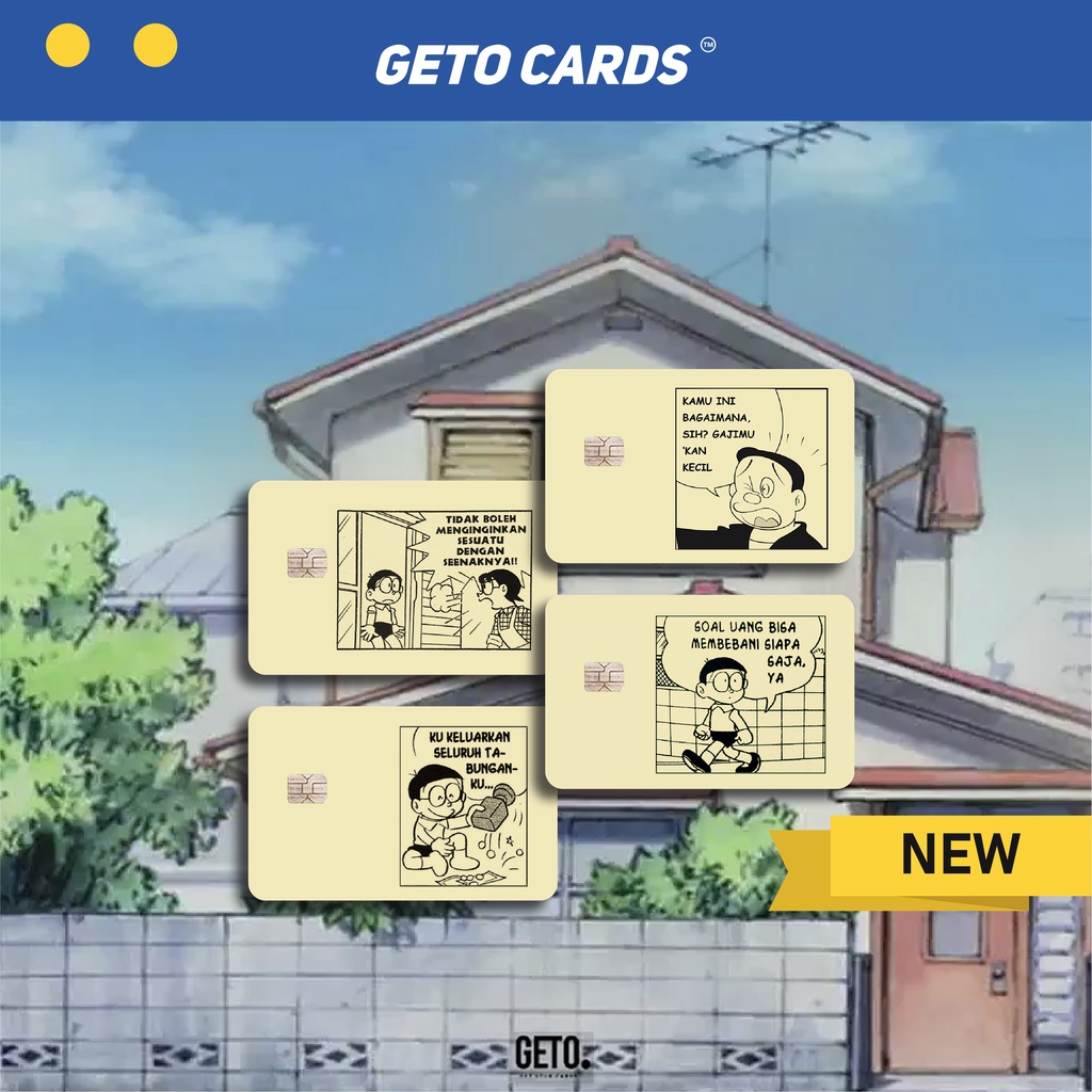 

Stiker Sticker Skin Kartu Atm Kartun Doraemon Comic Meme | GETOCARD GETO CARDS