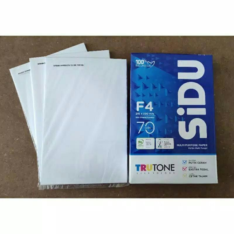 

KERTAS HVS 100 Lembar F4 SIDu COpy Paper