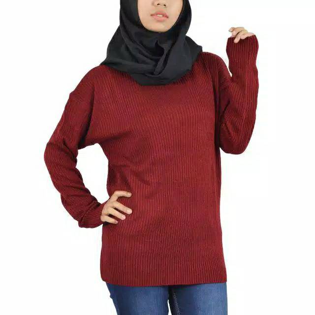 SWEATER RAJUT BOXY ABG PREMIUM ATASAN WANITA