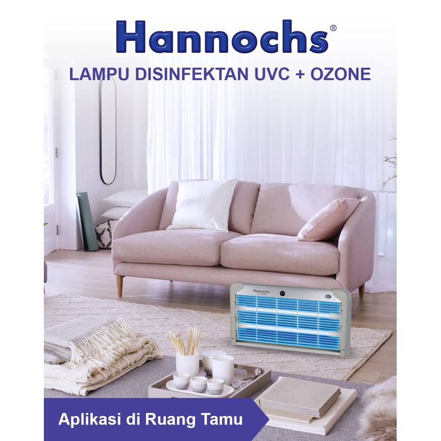 HANNOCHS Lampu DIsinfektan UVC Ozone 30 Watt Membunuh Virus &amp; Bakteri