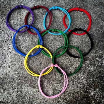 Simple Split Bracelet Gelang Simple Gelang Tali Pelintir 36 warna