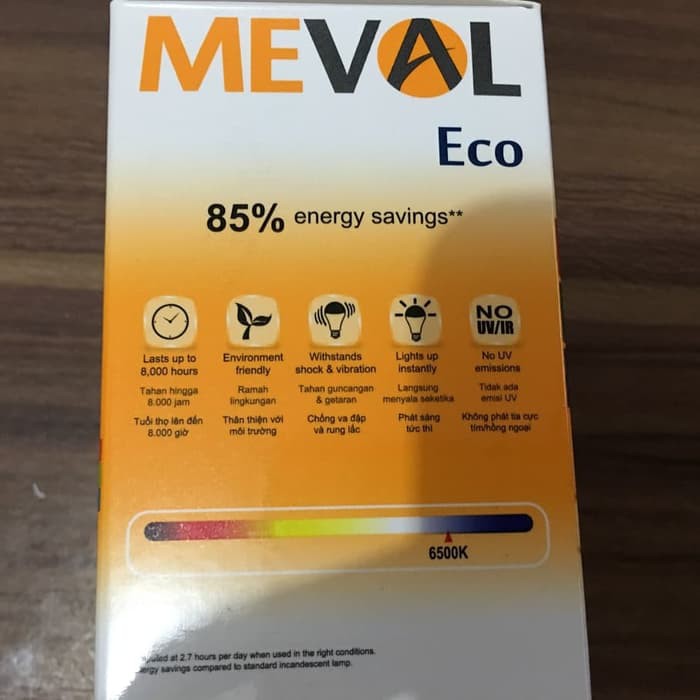 Lampu LED MEVAL 7W 7 Watt Terang Garansi 1 Tahun Awet Berkualitas