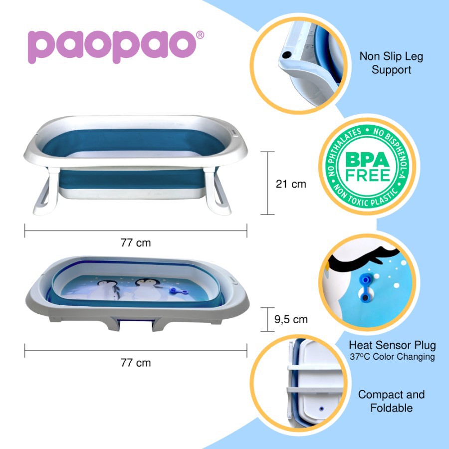 Paopao folding bathtub Penguin