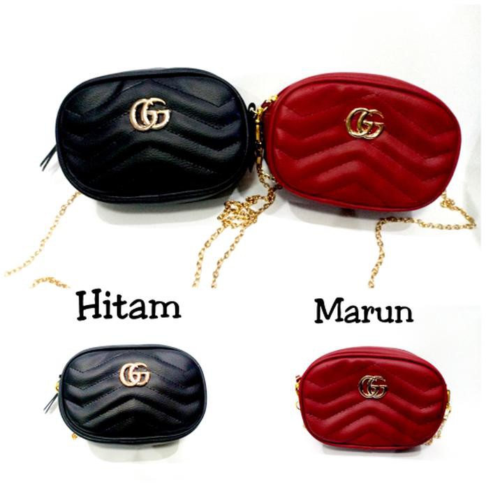 TAS TAS NAGITA GUCCI BELT ( FREE SANDAL POMPOM) TAS.2