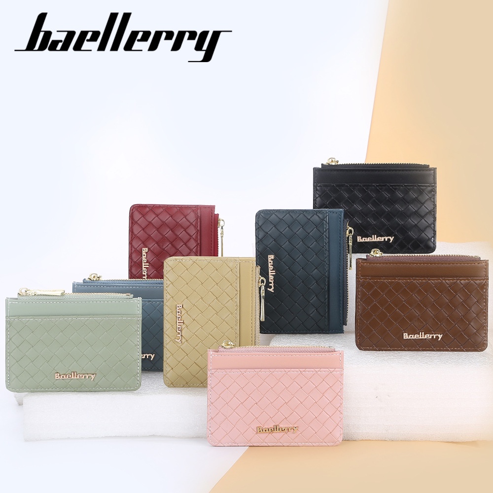 BAELLERRY NR090 Dompet Kartu Wanita Bahan Kulit PU Leather Premium WATCHKITE WKOS