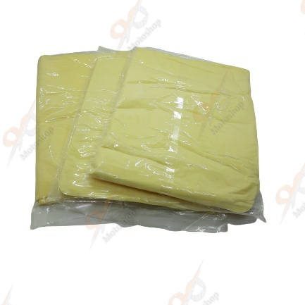 Kanebo Kain Lap Polos Refill Lembaran Ukuran 43x32x02 Motor Mobil Tebal Kuning Plas Chamois