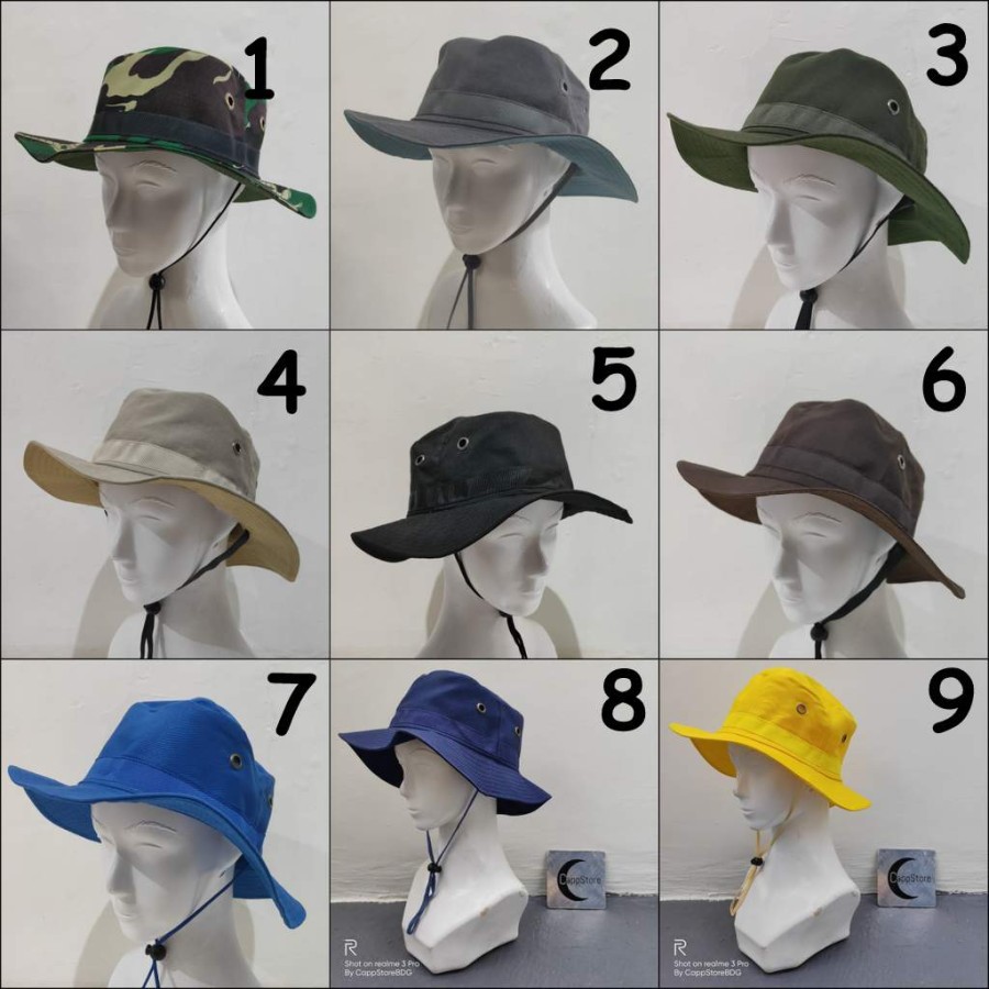 Topi Rimba Hiking ` Bahan Ripstop` Topi Outdoor` Topi Mancing