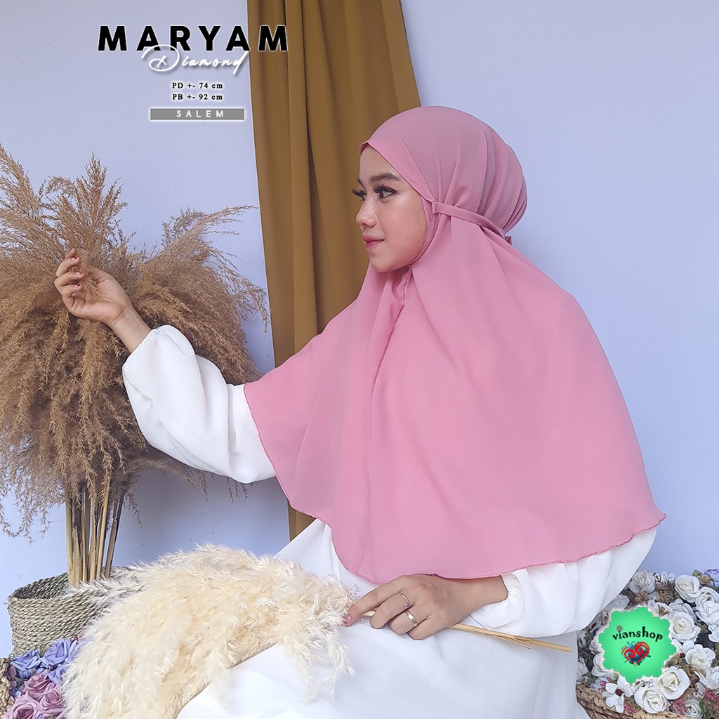 jilbab maryam PART 1 bergo tali non ped,bergo naswa , jilbab 1 layer , jilbab instan,jilbab cantik-maryam SALEM