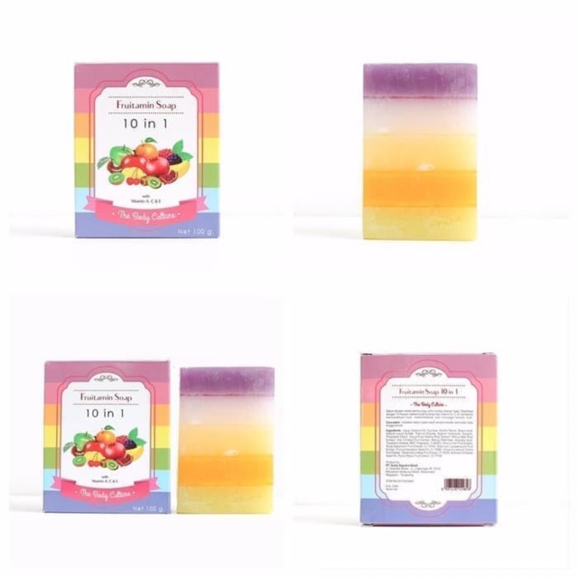 [ SAlE ] [ versi original ] fruitamin lulur banci thailand || lulur garam fruitamin sale !!!! fruitamin soap original - sabun pelangi - rainbow soap