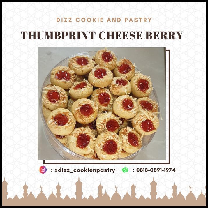 

Cheese Thumbprint Cookies - Strawberry, 500Gram