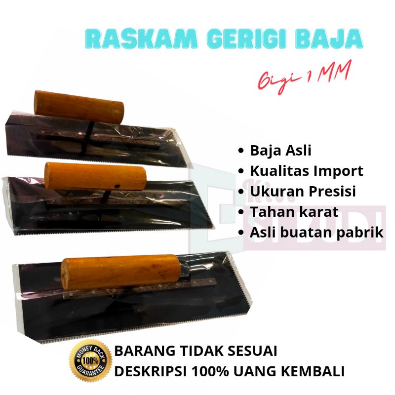 3001 new cod gratis ongkir raskam baja roskam acian tebal trowel epoxy alat pertukangan perlengkapan