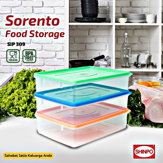 PROMO (BISA COD) Shinpo Sorento SIP 309 S / SIP 309 M / SIP 309 L / SIP 309 T / SIP 309 MT / SIP 309 LT / SIP 309 MM / SIP 309 LM /Kotak Kue Plastik Polos / Kotak Makan / Food Storage / Tempat Kue / Kotak Cemilan-0.9L / 2L / 2.25L / 3.5L / 5L / 5.5 / 10L