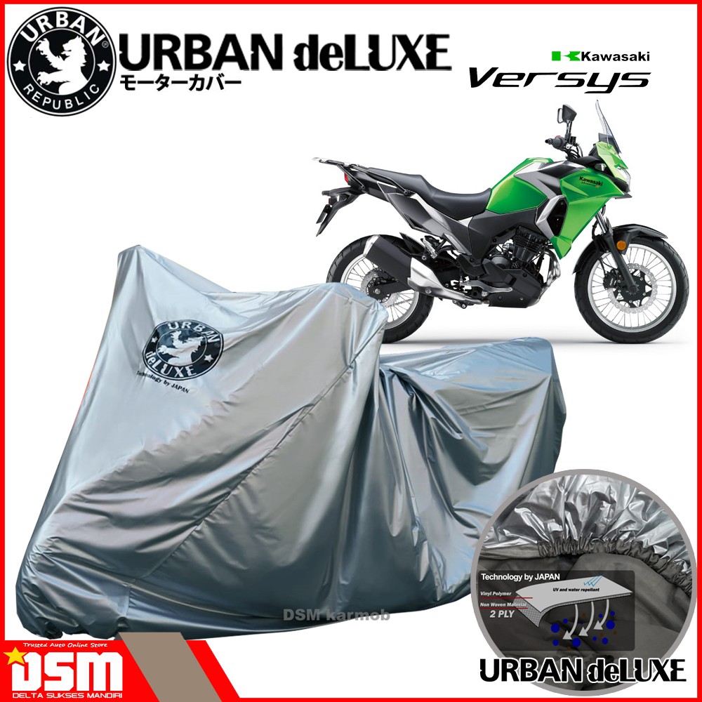 Urban Deluxe / Cover Motor 2 Lapis Kawasaki Versys 100% Waterproof Dan Anti Gores / DSM