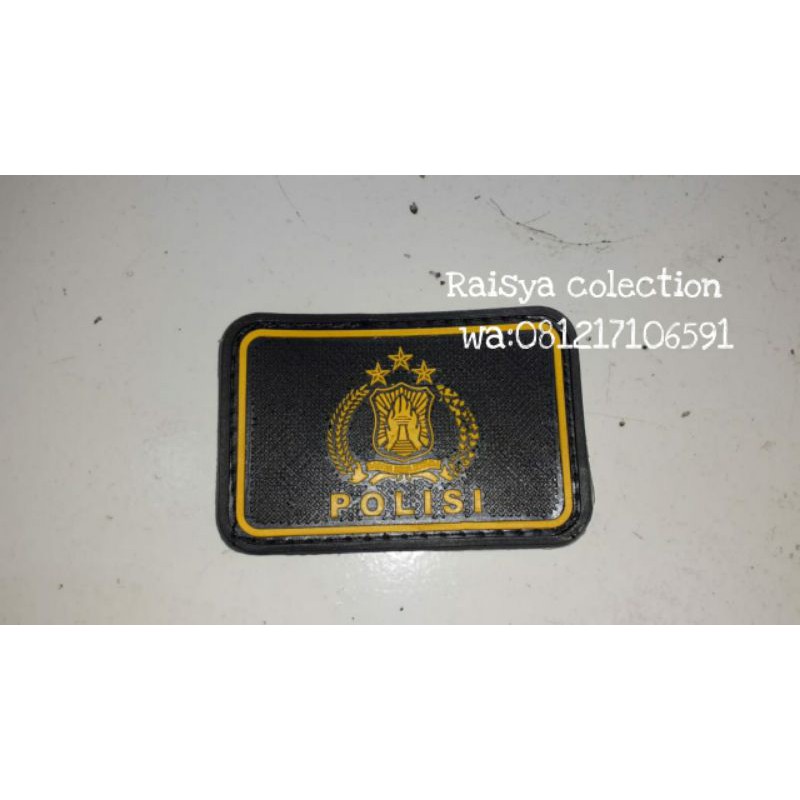 patch logo polri / perkat logo polri / perkat topi / perkat tas