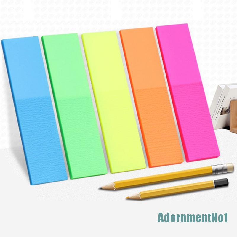 (AdornmentNo1) 100 Lembar Kertas Memo Sticky Note / Post-It Fluorescent