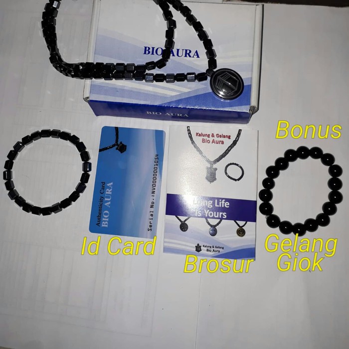 Produk Terbaik - Kalung Kesehatan Liontin Kabah Bonus Gelang Kesehatan