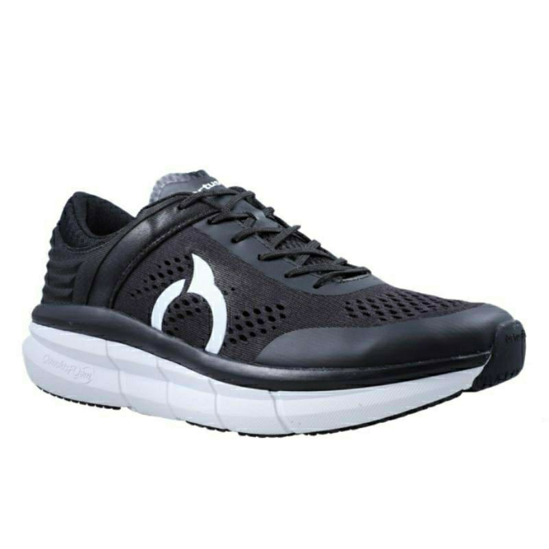 Jual Sepatu Lari Running Ortuseight Hyperglide Black White 100