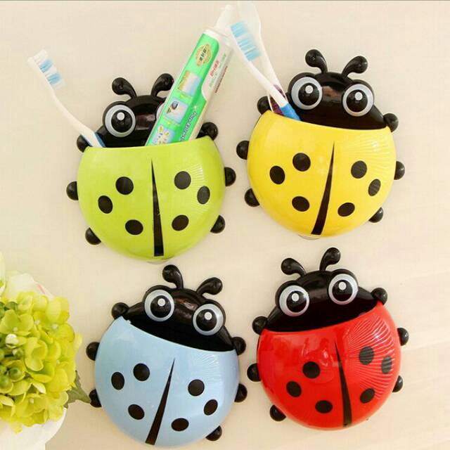 IRC 038 - Ladybug Toothbrush / Tempat Odol &amp; Sikat Gigi