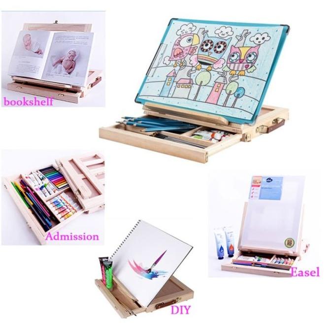 

TERBARUU!! Disesuaikan Easel Meja Kayu/FoldableTable Easel/ easel anak TERBARU