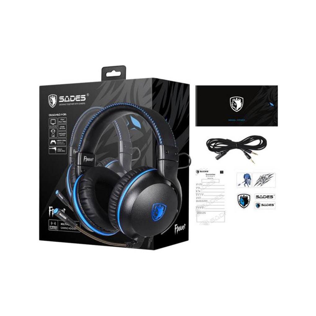 Headset SADES Gaming Stereo Mobile F-Power SA-717 - Sades Fpower