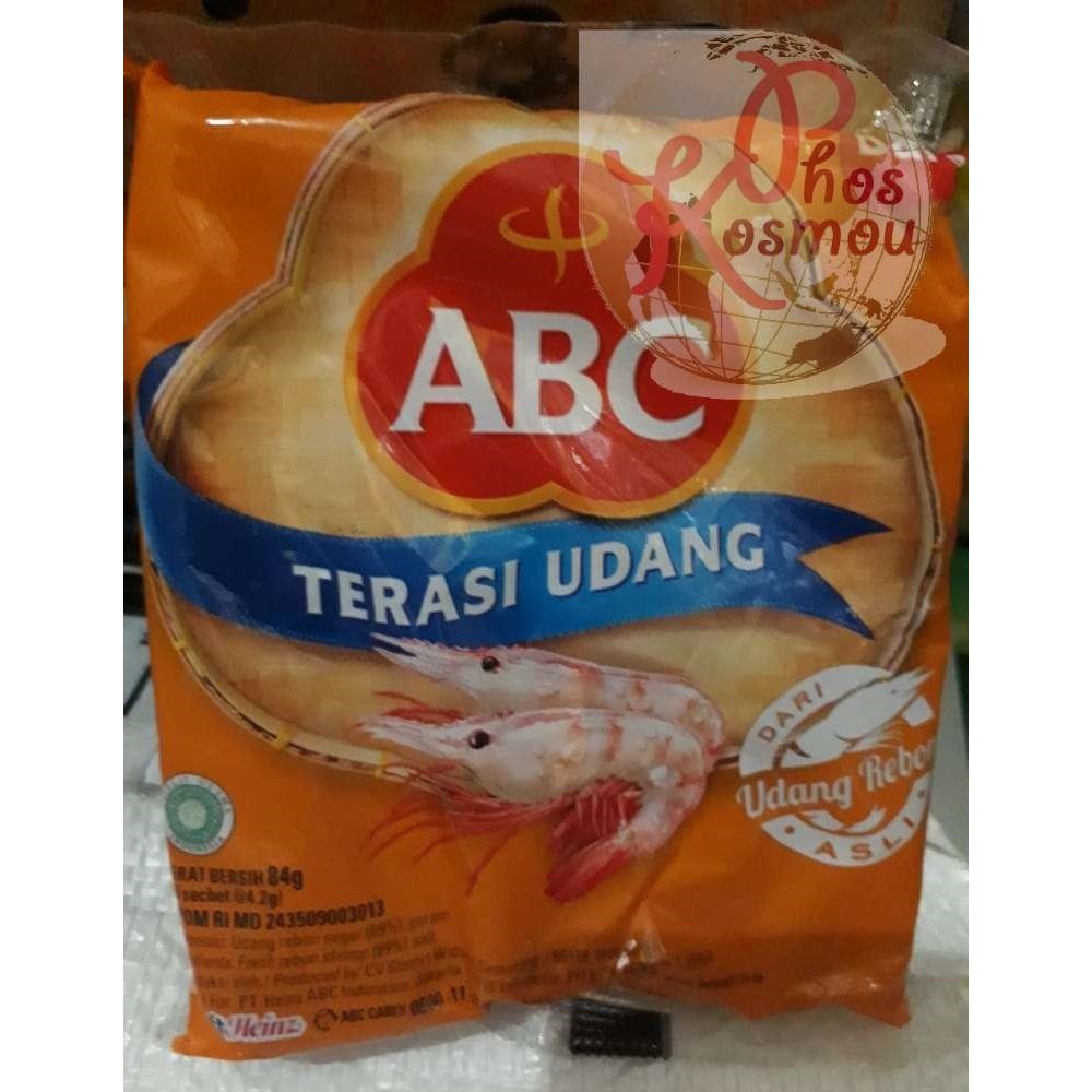 

Terasi Udang ABC kemasan pack isi 20 sachet @ 4,2 gr