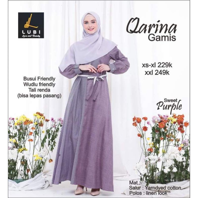 Gamis Lubi Qorina | Lubi terbaru | Gamis Ori