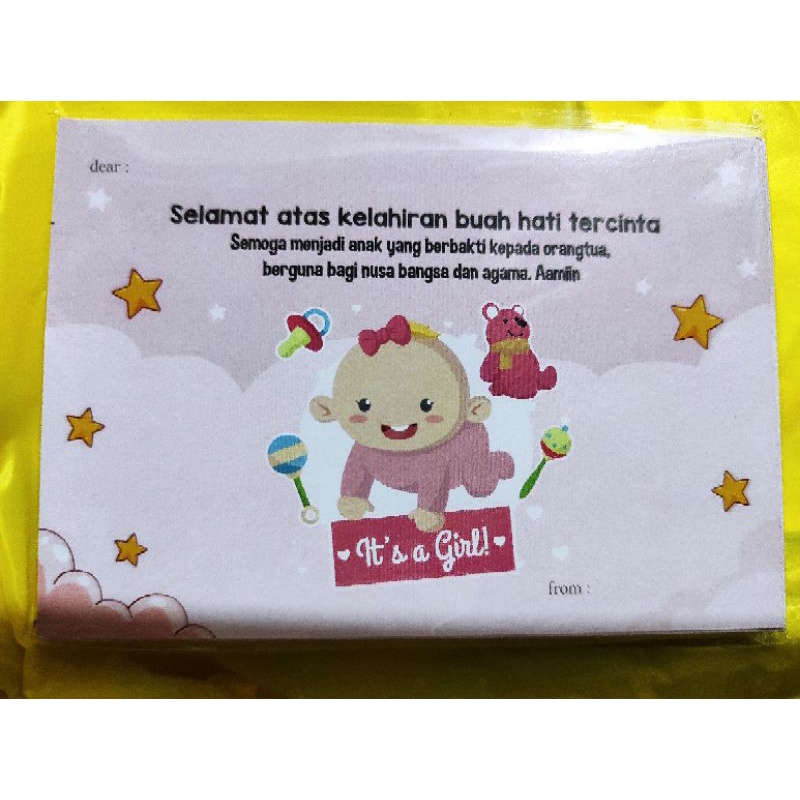 kertas bungkus kado kartu ucapan